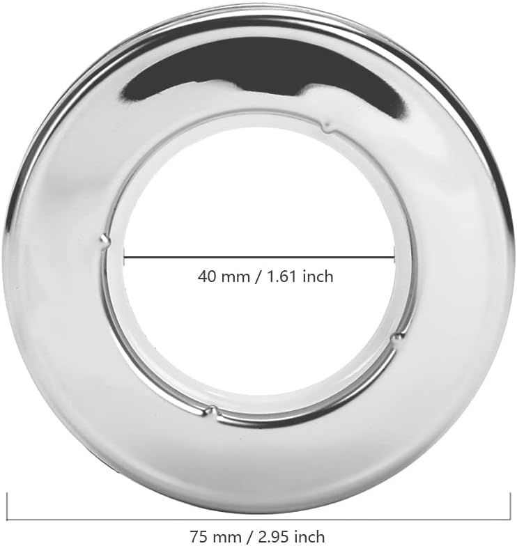 Kuasting Curtain Grommets Stainless Steel Eyelet Diameter Curtain Rings Metal Rings Inner Diameter 1-9/16 inch Roman Ring Grommet Curtains Set of 20 (20) - Image 2